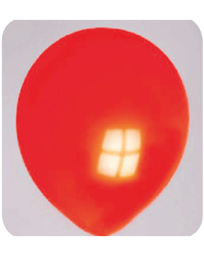 Ballon no. 10 oranje neon