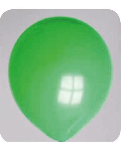 Ballon no. 10 groen neon