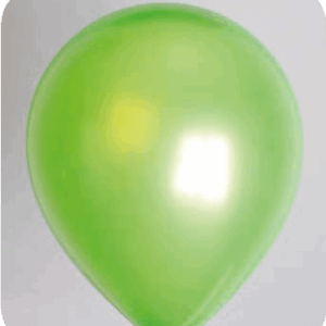 Ballon no. 5 parel limoengroen