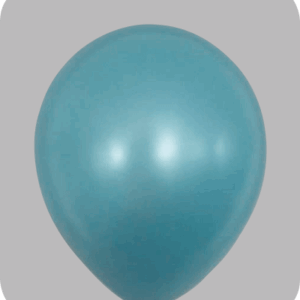 Ballon no. 12 metallic aqua