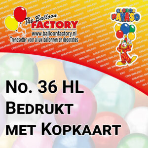 No. 36 HL Bedrukt met kopkaart