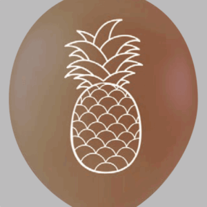 Ballon no. 12 transparant met ananas