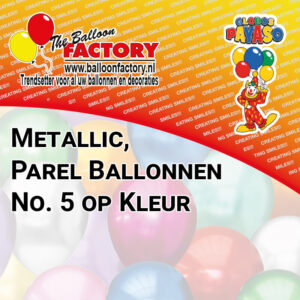 No. 5 Metallic/Parel op kleur
