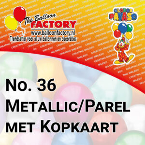 No. 36 Metallic/Parel op kleur met kopkaart