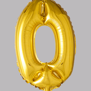 FOLIEBALLON No.0 Goud 16 inch