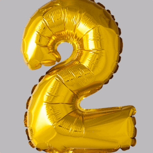 FOLIEBALLON No.2 Goud 16 inch