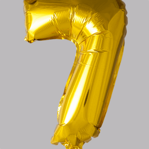 FOLIEBALLON No.7 Goud 16 inch