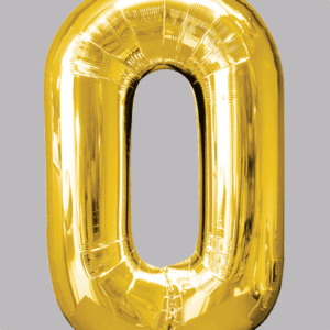 FOLIEBALLON Goud 34 inch No. 0