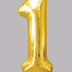 FOLIEBALLON Goud 34 inch No. 1