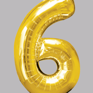 FOLIEBALLON Goud 34 inch No. 6