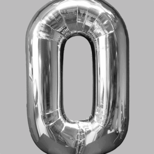 FOLIEBALLON Zilver 34 inch No. 0