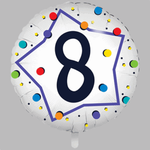 FOLIEBALLON Rond 18 inch "8"
